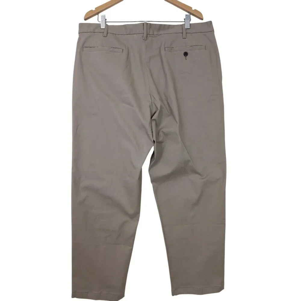 Lands End Chino Pant Mens 38 Khaki Traditional Fit Preppy‎ Business Casual